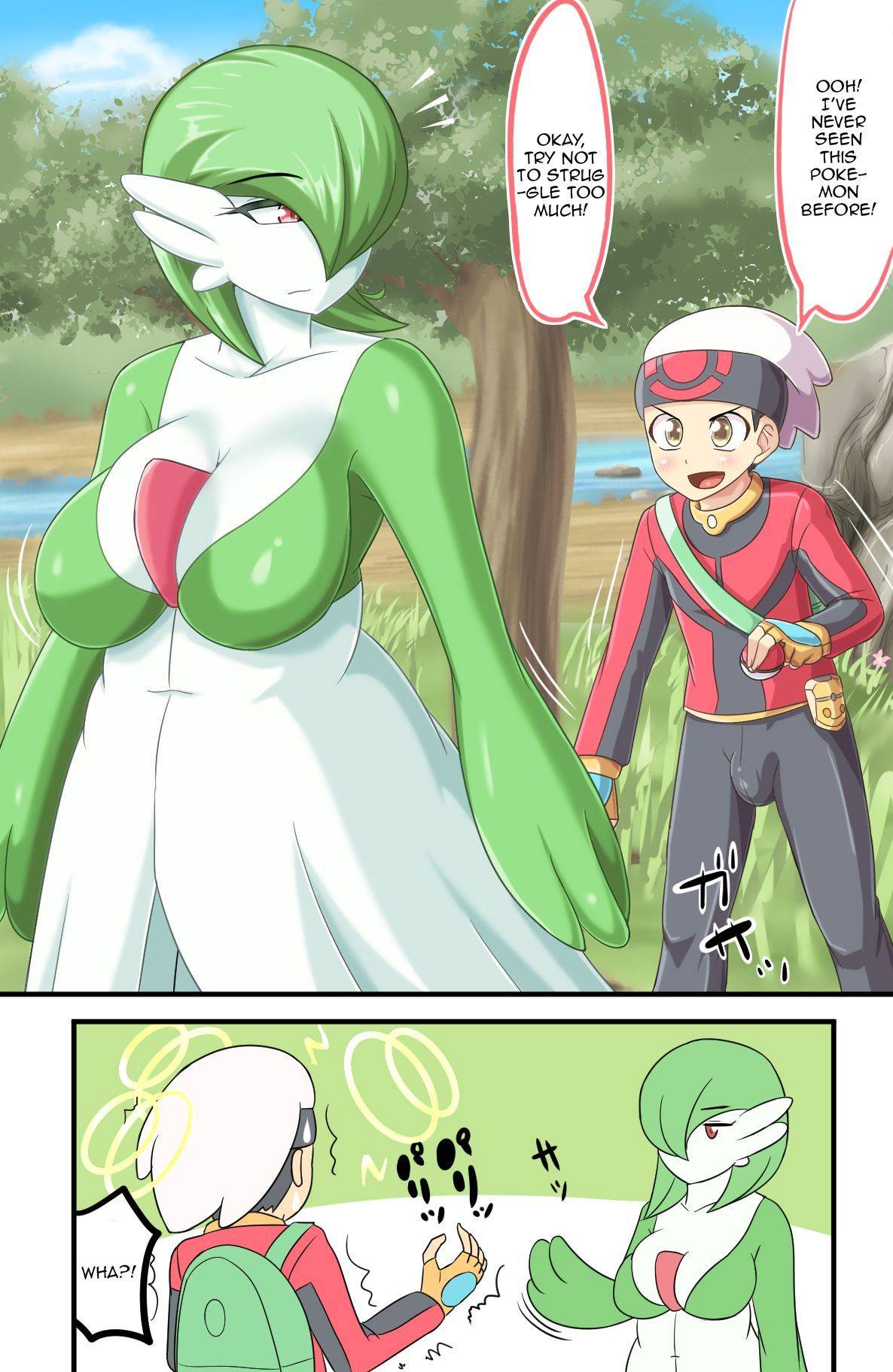 Sexy naked busty girl gardevoir