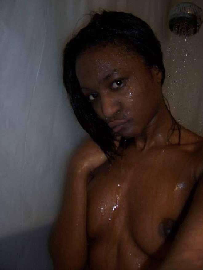 Sex with black girl in shower