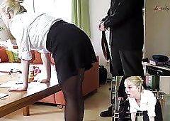African girl luxury secretary punishment spank