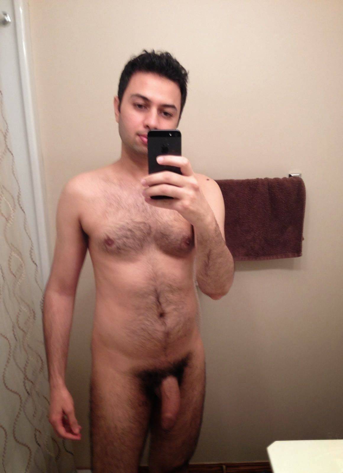 Hairy man chest naked in bathroom picture